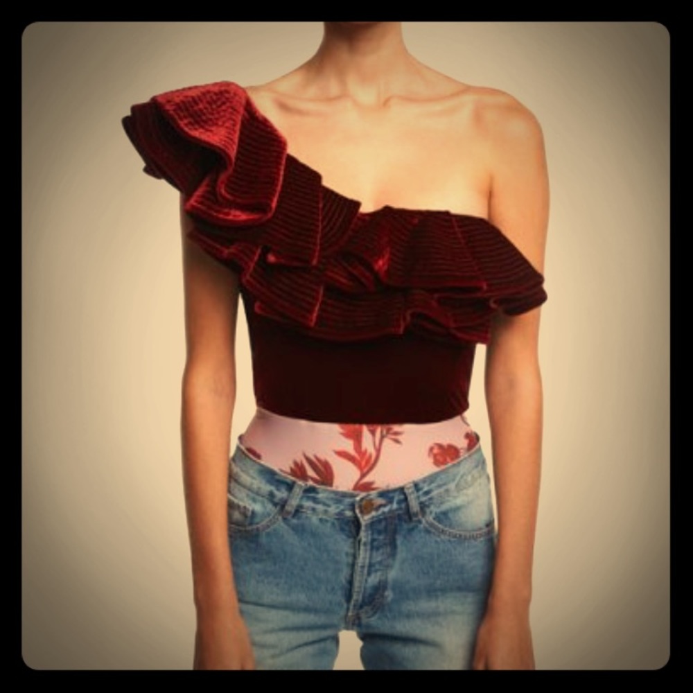 Johanna Ortiz Lorca Velvet Bodysuit